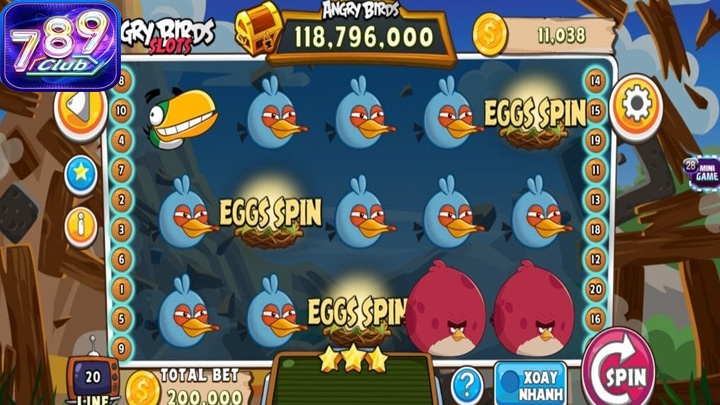 Angry Birds Slot 789Club còn có các trò chơi bonus đặc biệt