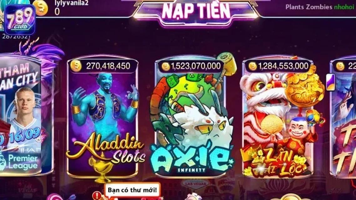 Axie Infinity 789Club có một hệ thống chơi vô cùng phong phú