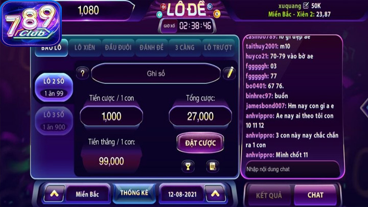 Lô Đề 789Club thường phụ thuộc vào loại cược mà người chơi chọn